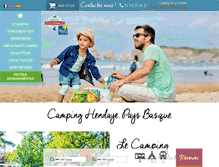 Tablet Screenshot of camping-corniche.com